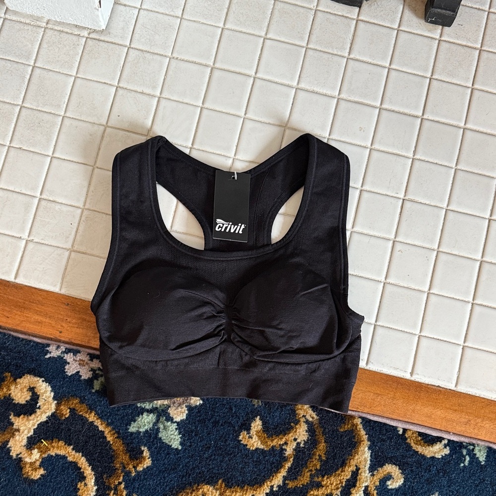 Crivit Women's Black‎ Sports BraNWT.